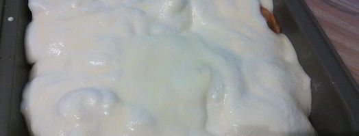 рагу из лосося с перловкой под сырным суфле. Шаг 8