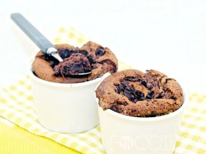 Рецепт шоколадного суфле с хурмой