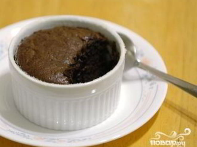 Рецепт суфле из черного шоколада