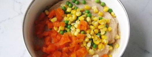 суфле из курицы с овощами. Шаг 8