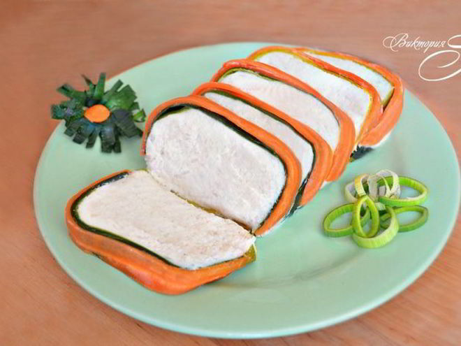 Рецепт суфле из цветной капусты с морковью и луком-пореем