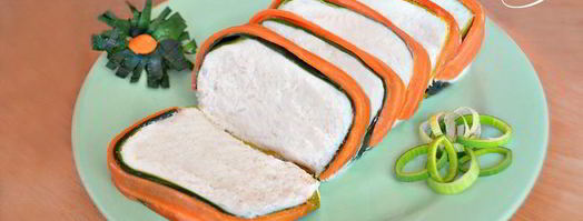 суфле из цветной капусты с морковью и луком-пореем. Шаг 12