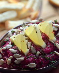 Свекольно-грибное суфле