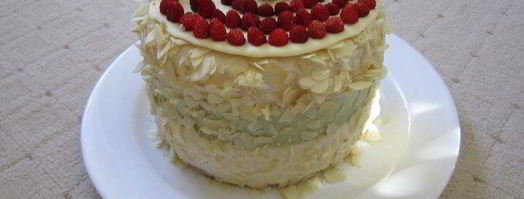 торт-суфле мята с земляникой. Шаг 27