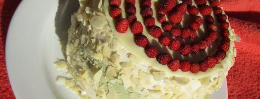 торт-суфле мята с земляникой. Шаг 30