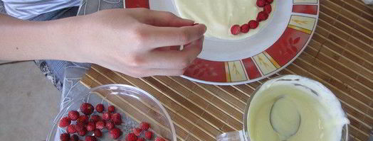 торт-суфле мята с земляникой. Шаг 12