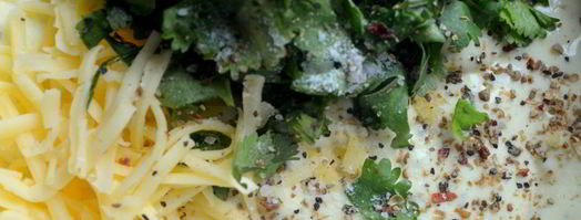 творожно-картофельное суфле с кинзой. Шаг 4