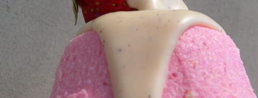 творожное суфле с белым шоколадом и клубникой. Шаг 16