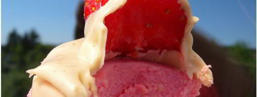 творожное суфле с белым шоколадом и клубникой. Шаг 18