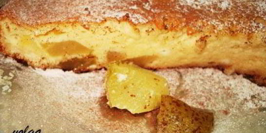 Творожное суфле с грушами