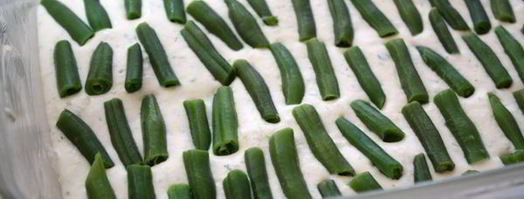 творожное суфле с зеленой фасолью. Шаг 8