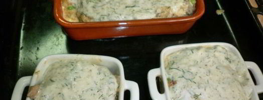 жюльен-суфле с языком и кабачком. Шаг 8