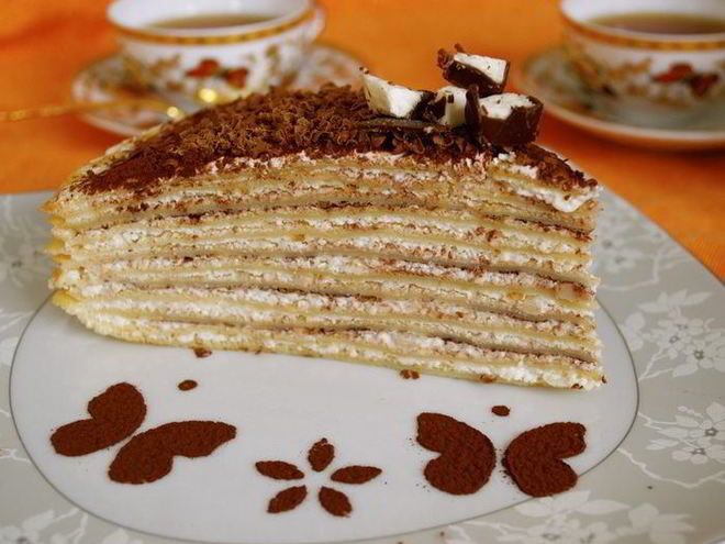 Рецепт блинного тирамису