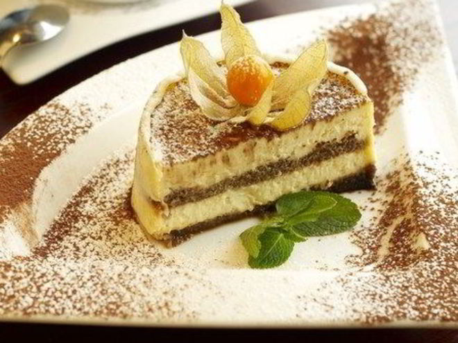 Рецепт десерта тирамису с зеленым чаем и мятой