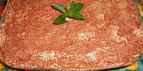 Мятный тирамису