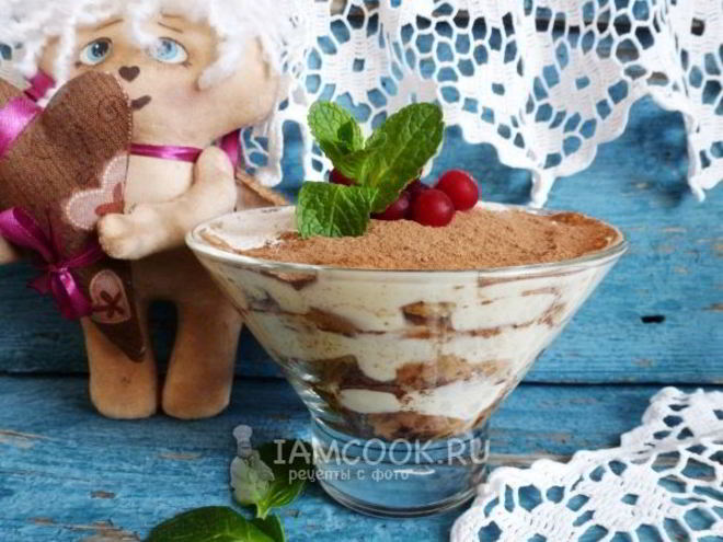 Рецепт тирамису из печенья