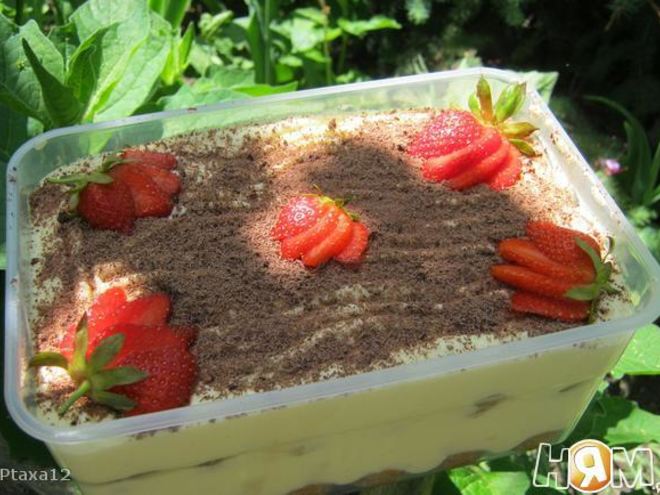 Рецепт тирамису с клубникой