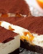 Торт-тирамису с апельсинами и темным шоколадом