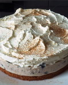 Воздушный чернично-сливочный десерт