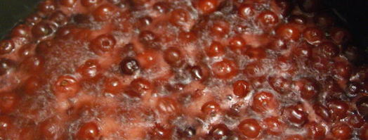 брусничный зефир с малиновым соусом. Шаг 3