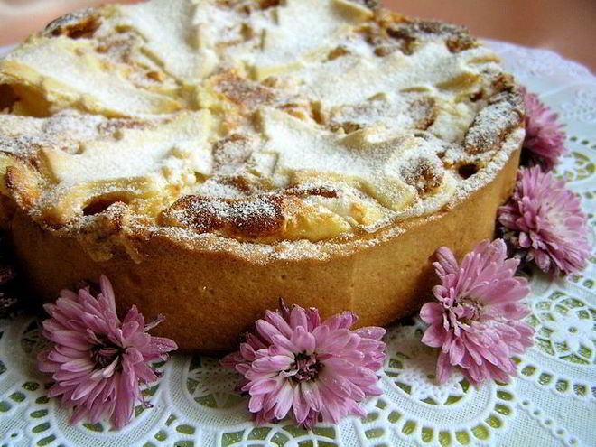 Рецепт праздничной творожно-лимонная кростата с зефиром