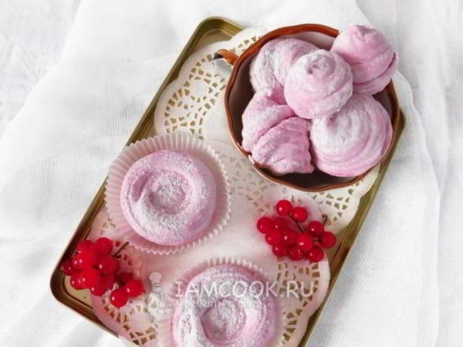 Рецепт зефира с калиной