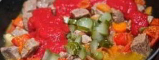 азу из говядины с огурцами. Шаг 7