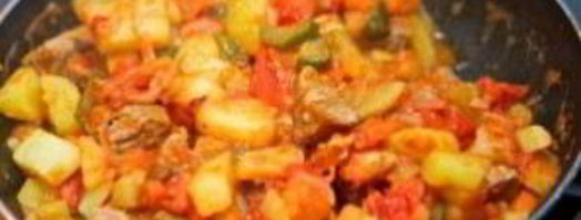 азу из говядины с огурцами. Шаг 8