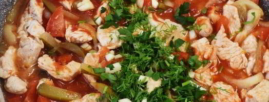 азу из индейки на сковороде. Шаг 10