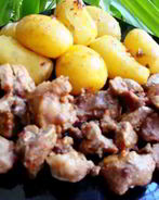 Азу из индейки с запеченным картофелем