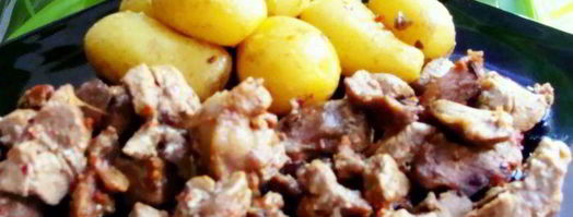 азу из индейки с запеченным картофелем. Шаг 8