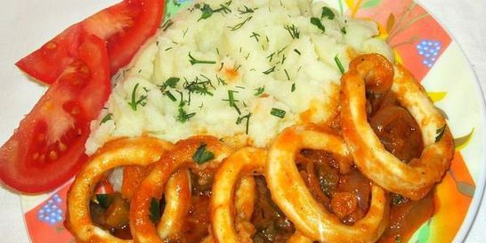 Азу из кальмаров