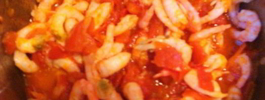 азу из креветок с тофу и пикантным гарниром. Шаг 7