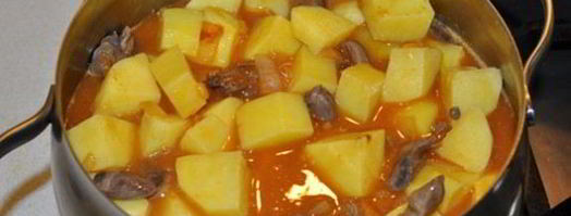 азу из куриных потрошков. Шаг 6