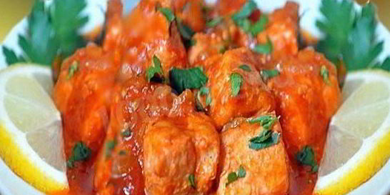 Азу из свинины с солеными огурцами