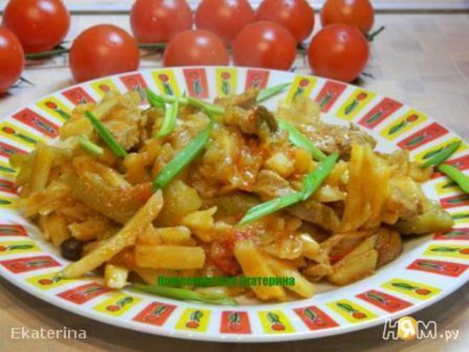 Рецепт азу по-татарски с картофелем