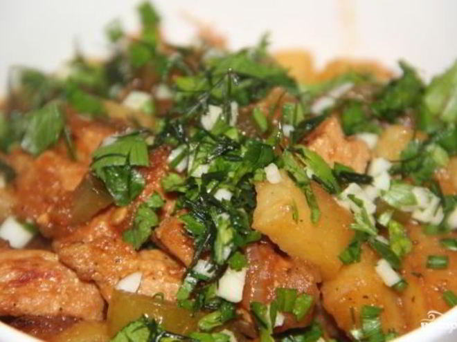 Рецепт азу по-татарски со свининой