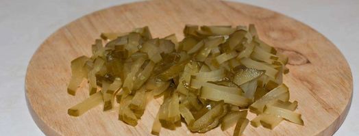 азу с солеными огурцами и с картошкой. Шаг 6