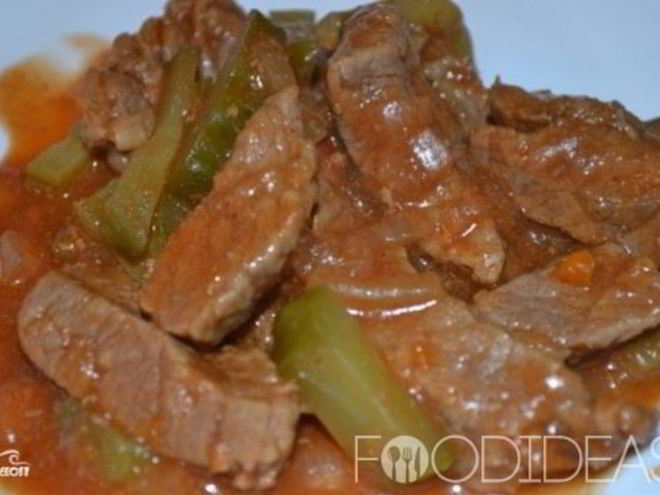 Рецепт азу с солеными огурцами