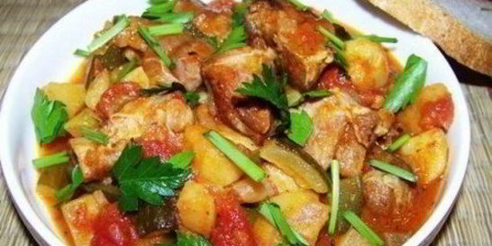 Сытное азу по-татарски