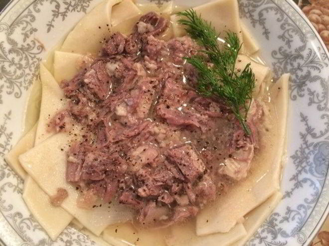 Рецепт бешбармака из говяжьих ребер