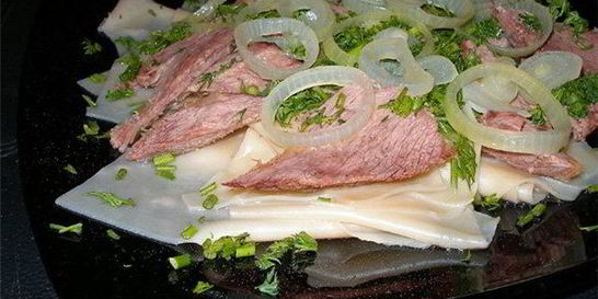 Бешбармак из свинины