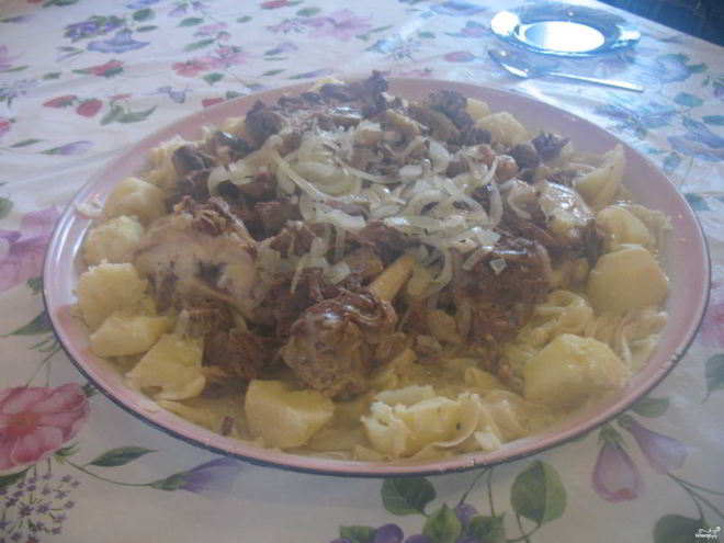 Рецепт бешбармака из утки