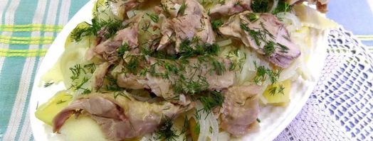 бешбармак с мясом индейки по-русски. Шаг 12