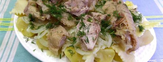 бешбармак с мясом индейки по-русски. Шаг 11