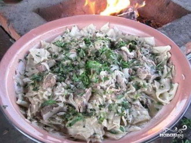 Рецепт бешбармака в казане