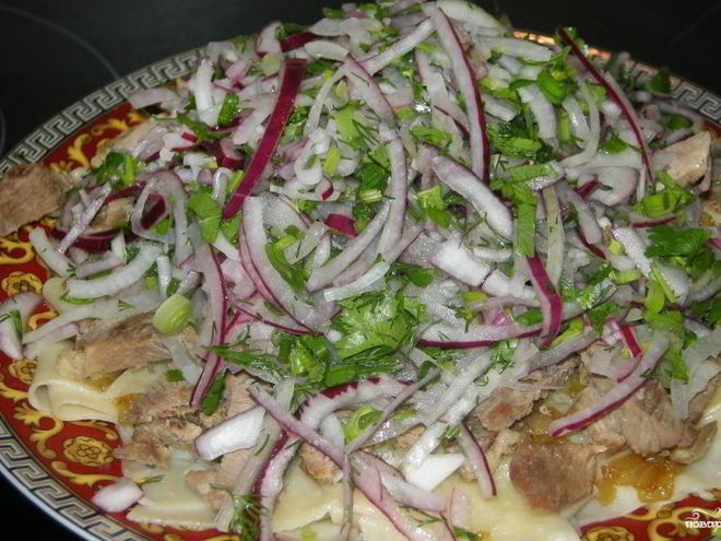 Рецепт бешбармака вегетарианского