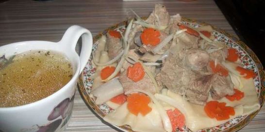 Казахский бешбармак