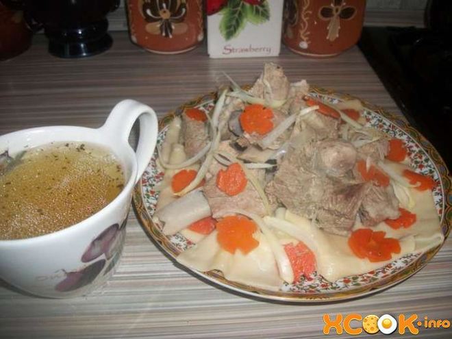 Рецепт казахского бешбармака