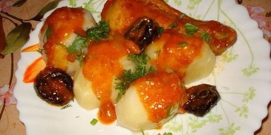 Чахохбили с черносливом